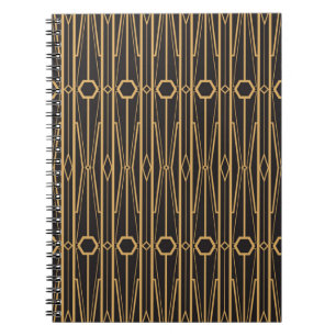 vintage-illustration. Nahtloses geometrisches Orna Notizblock