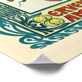 Vintage Illustration, niederländischer Skate Cocoa Poster (Ecke)