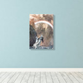 Vintage Illustration of Mermaids Leinwanddruck (Insitu (Holzboden))