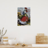 Vintage Illustration "Old Mother Goose" Poster (Küche)