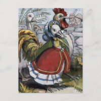 Vintage Illustration "Old Mother Goose"
