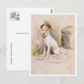 Vintage Illustration Postkarte (Vorne/Hinten)