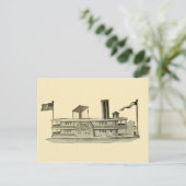 Vintage Illustration Postkarte (Stehend Vorderseite)