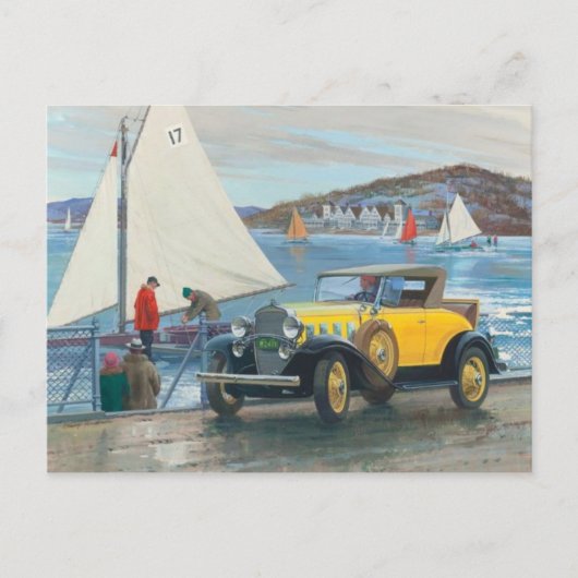 Vintage Illustration Postkarte (Vorderseite)