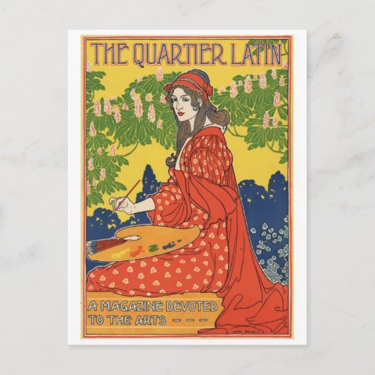 Vintage Illustration Postkarte (Vorderseite)