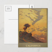 Vintage Illustration Postkarte (Vorne/Hinten)