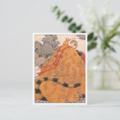 Vintage Illustration Postkarte (Stehend Vorderseite)