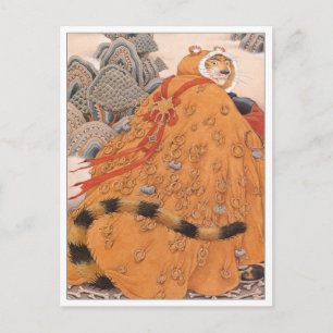 Vintage Illustration Postkarte