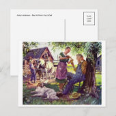 Vintage Illustration Postkarte (Vorne/Hinten)