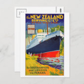 Vintage Illustration Postkarte (Vorne/Hinten)