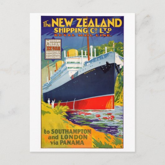 Vintage Illustration Postkarte (Vorderseite)