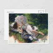 Vintage Illustration Postkarte (Vorne/Hinten)