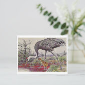 Vintage Illustration Postkarte (Stehend Vorderseite)