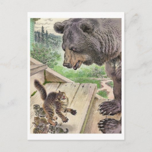 Vintage Illustration Postkarte (Vorderseite)