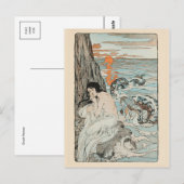 Vintage Illustration Postkarte (Vorne/Hinten)