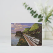 Vintage Illustration Postkarte (Stehend Vorderseite)