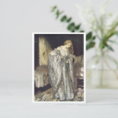 Vintage Illustration Postkarte (Stehend Vorderseite)