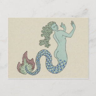 Vintage Illustration Postkarte