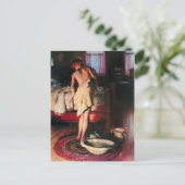 Vintage Illustration Postkarte (Stehend Vorderseite)