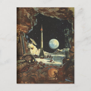 Vintage Illustration Postkarte