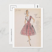 Vintage Illustration Postkarte (Vorne/Hinten)