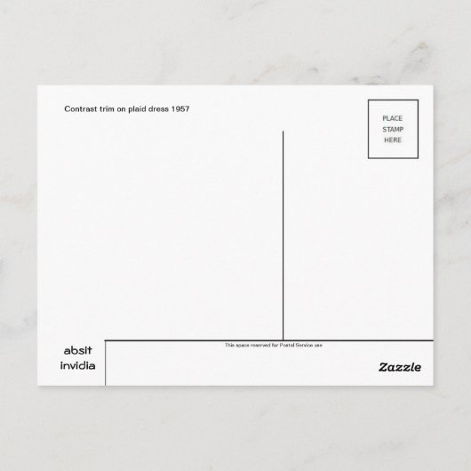 Vintage Illustration Postkarte (Rückseite)