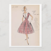 Vintage Illustration Postkarte (Vorderseite)