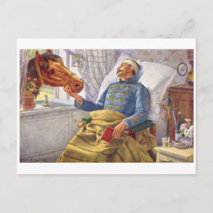 Vintage Illustration Postkarte