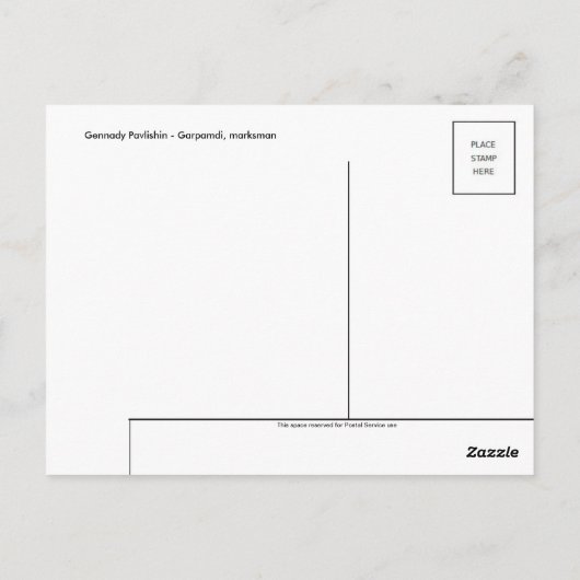 Vintage Illustration Postkarte (Rückseite)