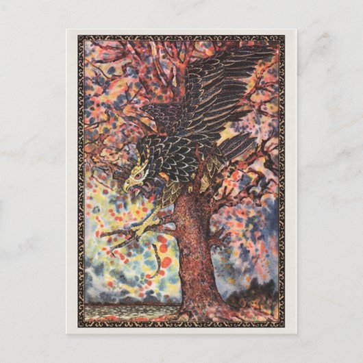 Vintage Illustration Postkarte (Vorderseite)