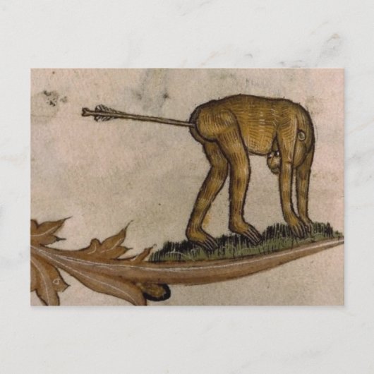 Vintage Illustration Postkarte (Vorderseite)