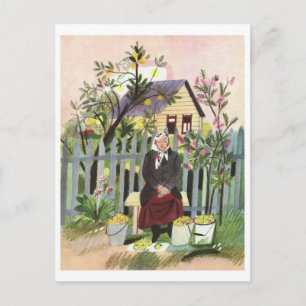 Vintage Illustration Postkarte