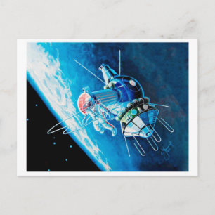 Vintage Illustration Postkarte
