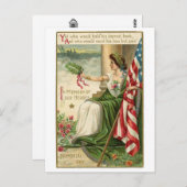 Vintage Illustration Postkarte (Vorne/Hinten)