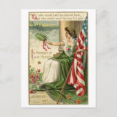 Vintage Illustration Postkarte (Vorderseite)