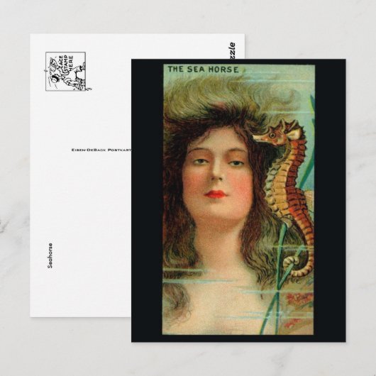 Vintage Illustration Postkarte (Vorne/Hinten)