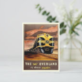 Vintage Illustration Postkarte (Stehend Vorderseite)