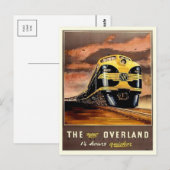 Vintage Illustration Postkarte (Vorne/Hinten)