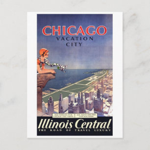 Vintage Illustration Postkarte