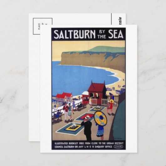 Vintage Illustration Postkarte (Vorne/Hinten)