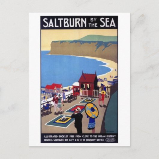 Vintage Illustration Postkarte (Vorderseite)