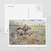 Vintage Illustration Postkarte (Vorne/Hinten)