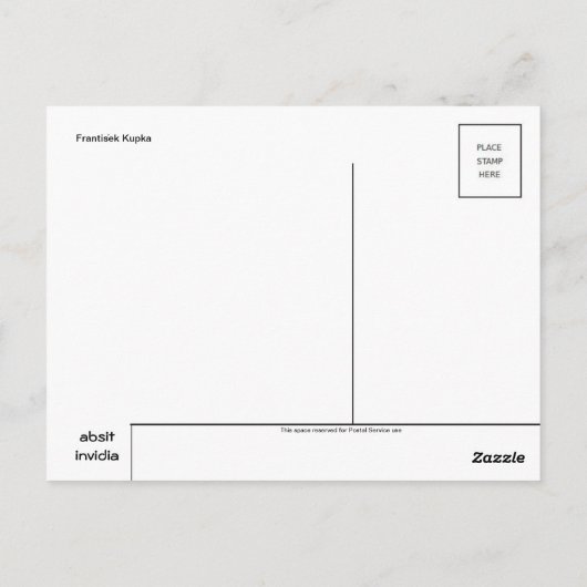 Vintage Illustration Postkarte (Rückseite)