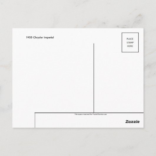 Vintage Illustration Postkarte (Rückseite)