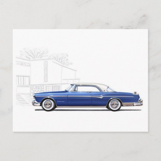 Vintage Illustration Postkarte (Vorderseite)