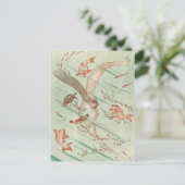 Vintage Illustration Postkarte (Stehend Vorderseite)