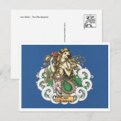 Vintage Illustration Postkarte (Vorne/Hinten)