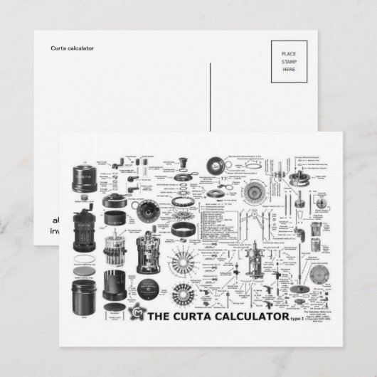 Vintage Illustration Postkarte (Vorne/Hinten)