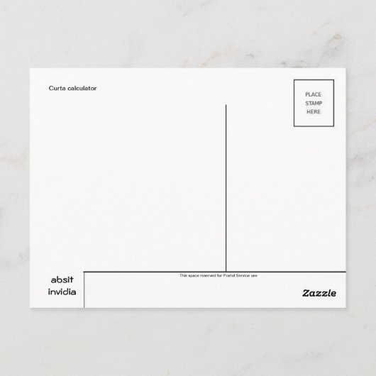 Vintage Illustration Postkarte (Rückseite)