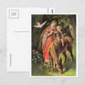 Vintage Illustration Postkarte (Vorne/Hinten)